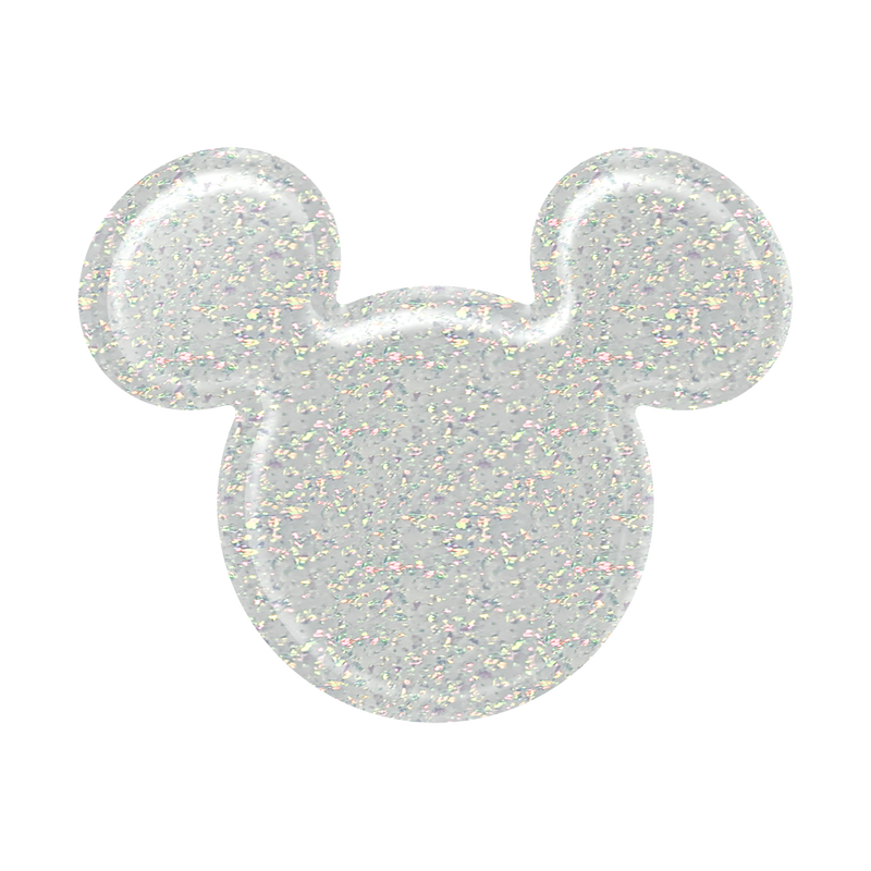 Earridescent White Glitter Mickey Mouse image number 0